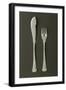 Silver Fish Cutlery, Knife and Fork, Model Italica-null-Framed Giclee Print