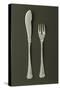 Silver Fish Cutlery, Knife and Fork, Model Italica-null-Stretched Canvas