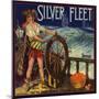 Silver Fleet Brand - Mentone, California - Citrus Crate Label-Lantern Press-Mounted Art Print