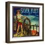 Silver Fleet Orange Label - Mentone, CA-Lantern Press-Framed Art Print