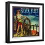 Silver Fleet Orange Label - Mentone, CA-Lantern Press-Framed Art Print