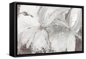 Silver Floral-Asia Jensen-Framed Stretched Canvas