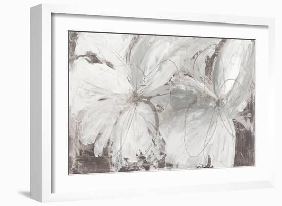 Silver Floral-Asia Jensen-Framed Art Print