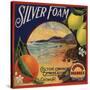 Silver Foam Brand - Colton, California - Citrus Crate Label-Lantern Press-Stretched Canvas