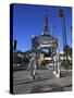 Silver Four Ladies of Hollywood Gazebo, Hollywood Walk of Fame, Hollywood Boulevard, Hollywood, Los-Wendy Connett-Stretched Canvas