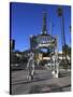 Silver Four Ladies of Hollywood Gazebo, Hollywood Walk of Fame, Hollywood Boulevard, Hollywood, Los-Wendy Connett-Stretched Canvas