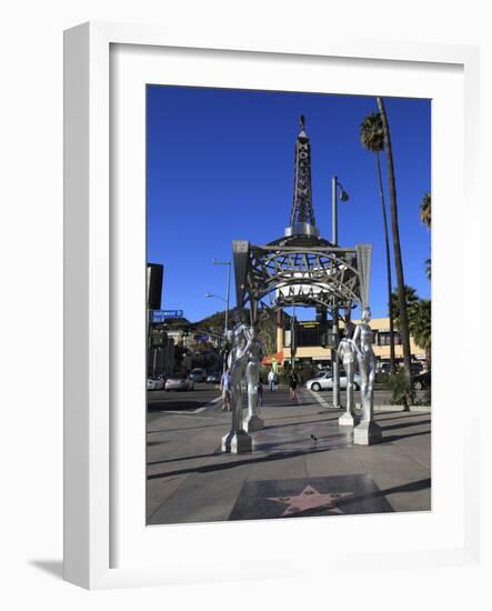 Silver Four Ladies of Hollywood Gazebo, Hollywood Walk of Fame, Hollywood Boulevard, Hollywood, Los-Wendy Connett-Framed Photographic Print