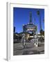 Silver Four Ladies of Hollywood Gazebo, Hollywood Walk of Fame, Hollywood Boulevard, Hollywood, Los-Wendy Connett-Framed Photographic Print