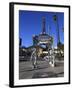 Silver Four Ladies of Hollywood Gazebo, Hollywood Walk of Fame, Hollywood Boulevard, Hollywood, Los-Wendy Connett-Framed Photographic Print