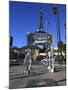 Silver Four Ladies of Hollywood Gazebo, Hollywood Walk of Fame, Hollywood Boulevard, Hollywood, Los-Wendy Connett-Mounted Photographic Print