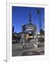 Silver Four Ladies of Hollywood Gazebo, Hollywood Walk of Fame, Hollywood Boulevard, Hollywood, Los-Wendy Connett-Framed Photographic Print