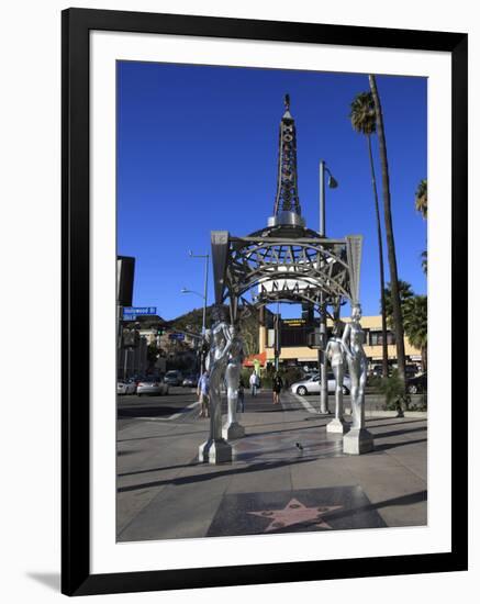 Silver Four Ladies of Hollywood Gazebo, Hollywood Walk of Fame, Hollywood Boulevard, Hollywood, Los-Wendy Connett-Framed Photographic Print