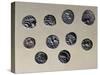 Silver Gallic Coins, Gallic Coins-null-Stretched Canvas