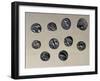 Silver Gallic Coins, Gallic Coins-null-Framed Giclee Print