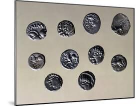 Silver Gallic Coins, Gallic Coins-null-Mounted Giclee Print