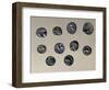 Silver Gallic Coins, Gallic Coins-null-Framed Giclee Print