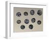 Silver Gallic Coins, Gallic Coins-null-Framed Giclee Print