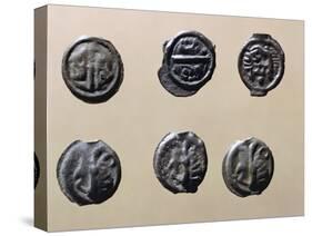 Silver Gallic Coins, Gallic Coins-null-Stretched Canvas