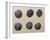 Silver Gallic Coins, Gallic Coins-null-Framed Giclee Print