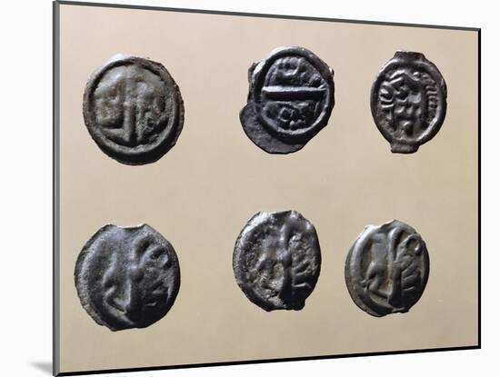 Silver Gallic Coins, Gallic Coins-null-Mounted Giclee Print