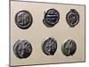 Silver Gallic Coins, Gallic Coins-null-Mounted Giclee Print