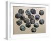 Silver Gallic Coins, Gallic Coins-null-Framed Giclee Print