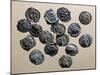 Silver Gallic Coins, Gallic Coins-null-Mounted Giclee Print