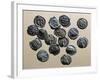 Silver Gallic Coins, Gallic Coins-null-Framed Giclee Print