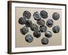 Silver Gallic Coins, Gallic Coins-null-Framed Giclee Print