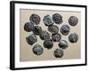 Silver Gallic Coins, Gallic Coins-null-Framed Giclee Print