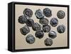 Silver Gallic Coins, Gallic Coins-null-Framed Stretched Canvas