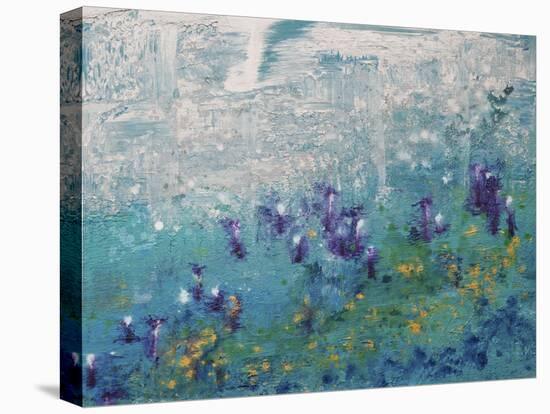 Silver Gardenscape-Hilary Winfield-Stretched Canvas