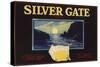 Silver Gate Brand - El Cajon, California - Citrus Crate Label-Lantern Press-Stretched Canvas