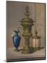 'Silver Gilt & Jewelled Vase, Porcelain Vase, Cigar Casket', 1863-Robert Dudley-Mounted Giclee Print
