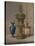 'Silver Gilt & Jewelled Vase, Porcelain Vase, Cigar Casket', 1863-Robert Dudley-Stretched Canvas