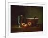 Silver Goblet with Apples-Jean-Baptiste Simeon Chardin-Framed Giclee Print