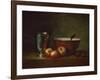 Silver Goblet with Apples-Jean-Baptiste Simeon Chardin-Framed Giclee Print