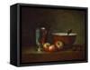 Silver Goblet with Apples-Jean-Baptiste Simeon Chardin-Framed Stretched Canvas