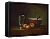 Silver Goblet with Apples-Jean-Baptiste Simeon Chardin-Framed Stretched Canvas