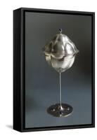 Silver Goblet with Silver Cover and Semiprecious Stones-Koloman Moser-Framed Stretched Canvas