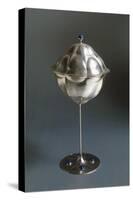Silver Goblet with Silver Cover and Semiprecious Stones-Koloman Moser-Stretched Canvas
