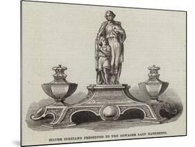 Silver Inkstand Presented to the Dowager Lady Hatherton-null-Mounted Giclee Print