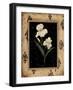 Silver Iris-Regina-Andrew Design-Framed Art Print