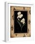 Silver Iris-Regina-Andrew Design-Framed Art Print