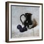 Silver Jug and Figs-James Gillick-Framed Giclee Print