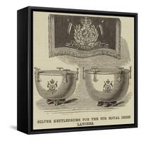 Silver Kettledrums for the 5th Royal Irish Lancers-null-Framed Stretched Canvas