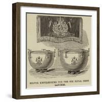 Silver Kettledrums for the 5th Royal Irish Lancers-null-Framed Giclee Print