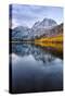 Silver Lake in Reflection in Autumn, Eastern Sierras, California-Vincent James-Stretched Canvas