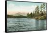 Silver Lake, Madison, New Hampshire-null-Framed Stretched Canvas