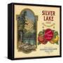 Silver Lake Orange Label - Lemon Cove, CA-Lantern Press-Framed Stretched Canvas